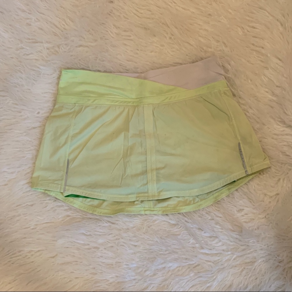 LIME GREEN lululemon skort